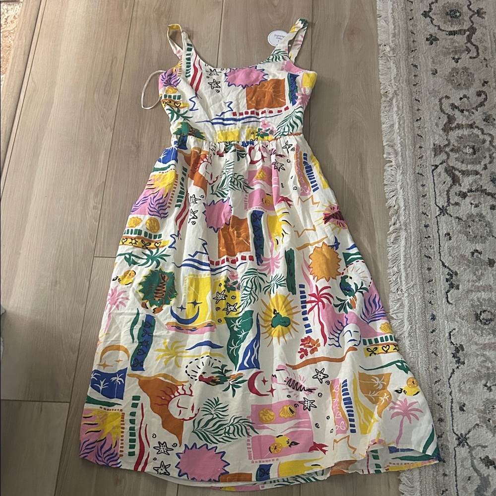 Nordstrom Colorful Patterned Midi Dress